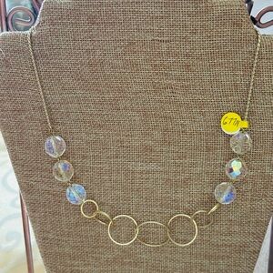 Gold and Silver Dainty Necklace with Intricate Wirework, Lucine Designs, new, on